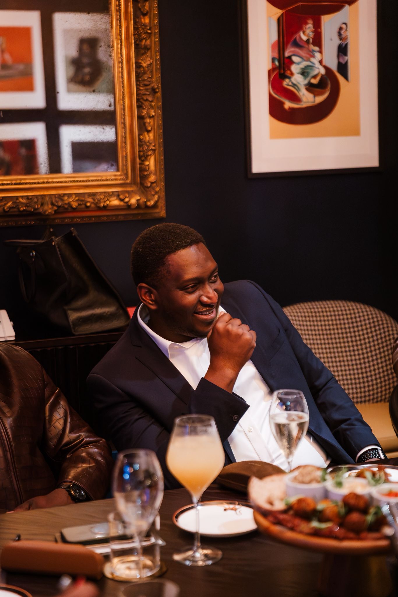 Executives in a formal roundtable setting